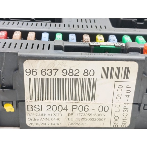 Recambio de centralita bsi para peugeot 207/207+ (wa_, wc_) 1.4 referencia OEM IAM 9663798280  