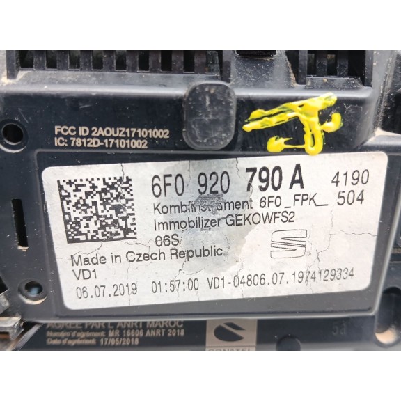 Recambio de cuadro instrumentos para seat arona (kj7, kjp) 1.0 tsi referencia OEM IAM 6f0920790a a3c0299350001 