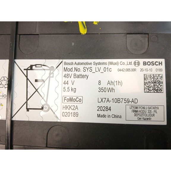 Recambio de bateria para ford puma (j2k, cf7) 1.0 ecoboost referencia OEM IAM LX7A10B759AD  