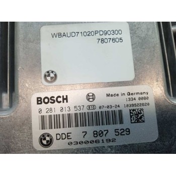 Recambio de centralita motor uce para bmw serie 1 berlina (e81/e87) 118d referencia OEM IAM 7807529 0281013537 