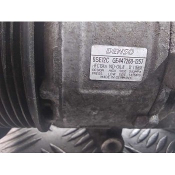 Recambio de compresor aire acondicionado para toyota auris 2.0 d-4d cat referencia OEM IAM 4472601257 GE4472601256 GE4472806560