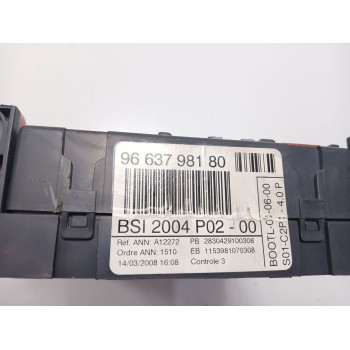 Recambio de centralita bsi para peugeot 308 i (4a_, 4c_) 1.6 16v referencia OEM IAM 9663798180  