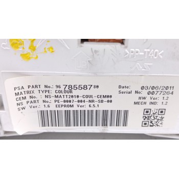 Recambio de cuadro instrumentos para peugeot 508 i (8d_) 1.6 thp referencia OEM IAM 9800420580 9678558780 