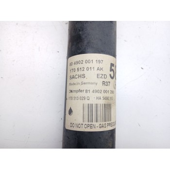 Recambio de amortiguador trasero derecho para volkswagen touran (1t3) 1.6 tdi referencia OEM IAM 1T0512011AK  