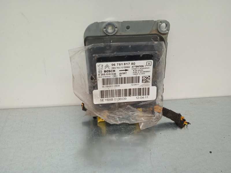 Recambio de centralita airbag para peugeot 3008 1.6 hdi fap referencia OEM IAM 9675181780 9675181780 0285010830