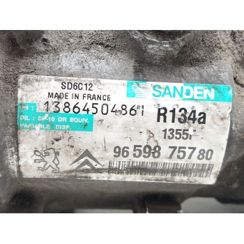 Recambio de compresor aire acondicionado para peugeot 308 confort referencia OEM IAM 9659875780  6453.QJ