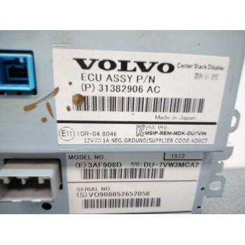 Recambio de display para volvo v40 kinetic referencia OEM IAM 31382906AC  