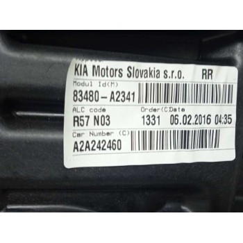 Recambio de elevalunas trasero derecho para kia cee´d business referencia OEM IAM 83480A2341 83460A2010 CONFORT
