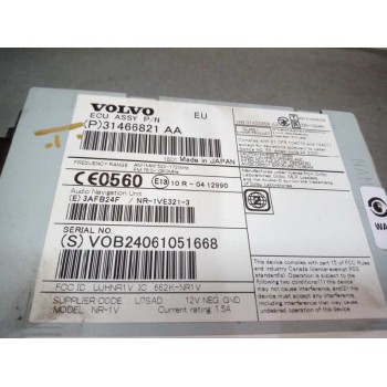 Recambio de sistema navegacion gps para volvo v40 kinetic referencia OEM IAM 31466821AA CAJA 