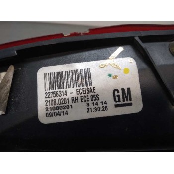 Recambio de piloto trasero derecho interior para opel insignia berlina excellence referencia OEM IAM 22756314 21080201 2 SERIE