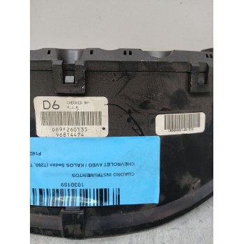 Recambio de cuadro instrumentos para chevrolet aveo / kalos sedán (t250, t255) 1.4 referencia OEM IAM 96814474  