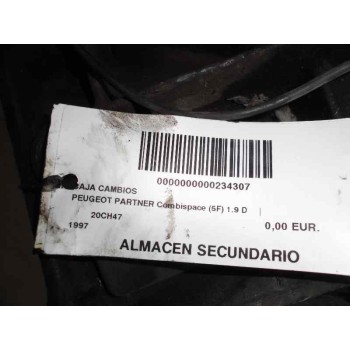 Recambio de caja cambios para peugeot partner (s1) 1.9 diesel referencia OEM IAM 20CH47 1997 D9B