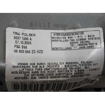 Recambio de kit airbag para citroën c4 picasso exclusive referencia OEM IAM 9654102280 SIN GUANTERAS 