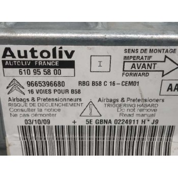 Recambio de kit airbag para citroën c4 picasso exclusive referencia OEM IAM 9654102280 SIN GUANTERAS 