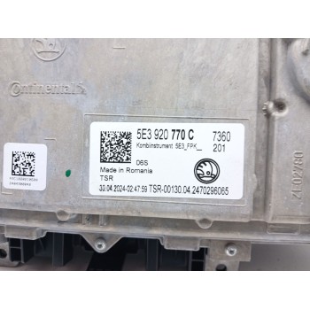 Recambio de cuadro instrumentos para skoda octavia iv (nx3, nn3, pv3) 1.5 tsi referencia OEM IAM 5E3920770C  