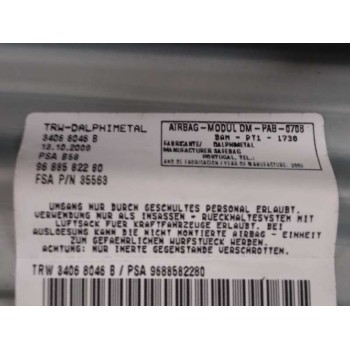 Recambio de kit airbag para citroën c4 picasso exclusive referencia OEM IAM 9654102280 SIN GUANTERAS 