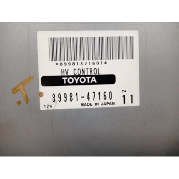 Recambio de centralita cambio automatico para toyota prius (nhw20) 1.5 cat referencia OEM IAM 8998147160  