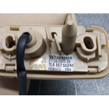 Recambio de parasol derecho para volkswagen touareg (7la) tdi r5 referencia OEM IAM 7L6857552AC BEIGE 