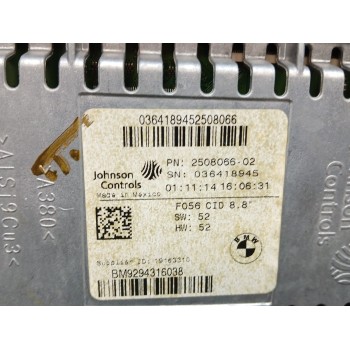 Recambio de sistema audio / radio cd para mini mini (f56) cooper referencia OEM IAM bm9294316038 250806602 6131935450702