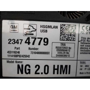 Recambio de modulo electronico para opel insignia berlina excellence referencia OEM IAM 23474779 CONTROLADOR NAVEGADOR 