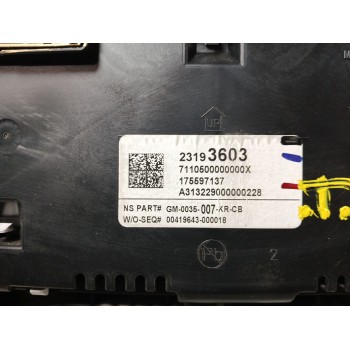 Recambio de cuadro instrumentos para opel insignia sports tourer 2.0 16v cdti referencia OEM IAM 23193603 7110500000000X 