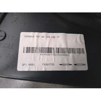 Recambio de apoyabrazos central para peugeot 5008 gt referencia OEM IAM 9810043677  