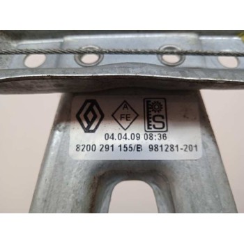 Recambio de elevalunas trasero derecho para renault clio iii 1.5 dci diesel cat referencia OEM IAM 8200291155 8200291155B MANUAL