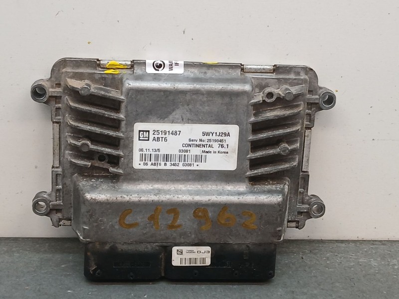 Recambio de centralita motor uce para chevrolet orlando 1.8 cat referencia OEM IAM 25191487  5WY1J29A