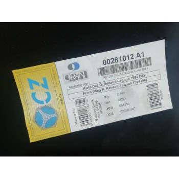Recambio de aleta delantera derecha para renault laguna (b56) referencia OEM IAM  NUEVO 