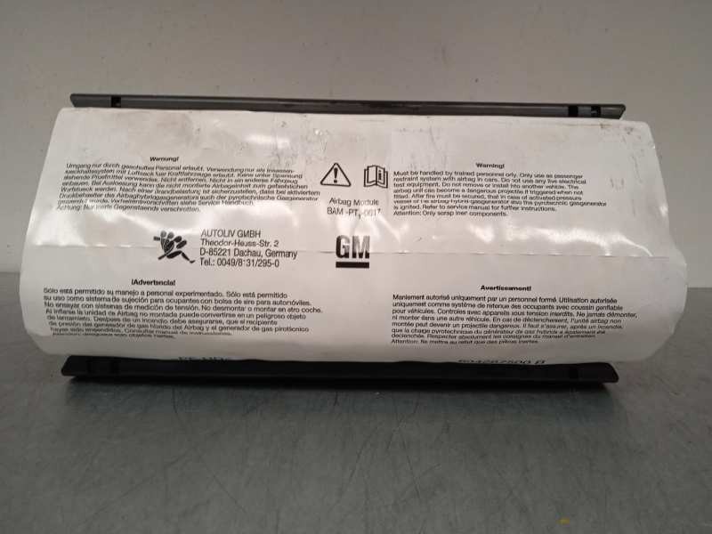 Recambio de airbag delantero derecho para opel meriva cosmo referencia OEM IAM 13188043 604265500 