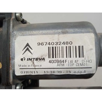 Recambio de motor elevalunas delantero derecho para citroën c4 grand picasso exclusive referencia OEM IAM 9674032480  