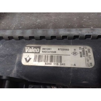 Recambio de radiador agua para renault megane ii berlina 5p confort authentique referencia OEM IAM 8200115541  