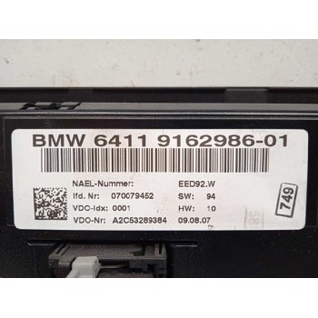 Recambio de mando climatizador para bmw serie 3 berlina (e90) 318d referencia OEM IAM 6411916298601 916298601 