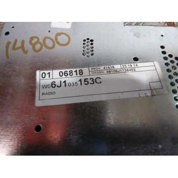 Recambio de sistema audio / radio cd para seat ibiza (6j5) reference referencia OEM IAM 6J1035153C  
