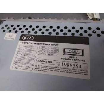 Recambio de sistema audio / radio cd para kia carnival 2.9 crdi vgt active referencia OEM IAM   