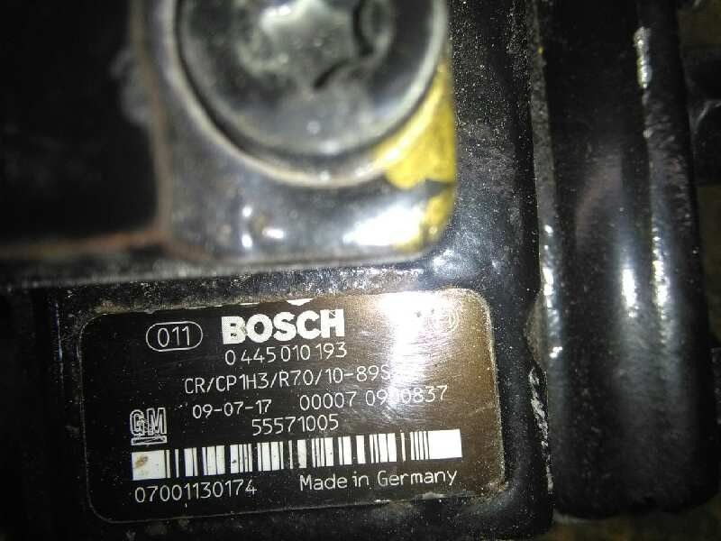 Recambio de bomba inyeccion para opel insignia berlina 2.0 16v cdti referencia OEM IAM 0445010193  BOSCH