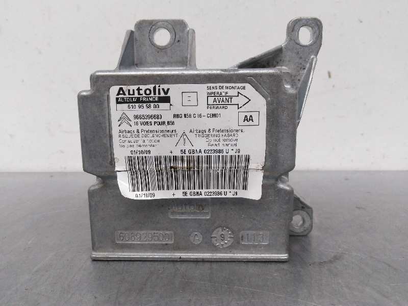 Recambio de centralita airbag para citroën c4 picasso 1.6 16v hdi fap referencia OEM IAM 9665396680  
