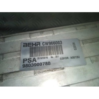 Recambio de intercooler para citroën c3 picasso collection referencia OEM IAM 9803900780  