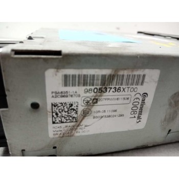 Recambio de sistema audio / radio cd para citroën berlingo station wagon feel referencia OEM IAM 98053736XT00 PSA63511A A2C86976