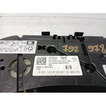Recambio de cuadro instrumentos para seat leon (5f1) 1.6 tdi referencia OEM IAM 5F0920741F  