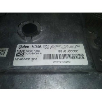 Recambio de centralita motor uce para citroën c3 picasso collection referencia OEM IAM 9818160080  