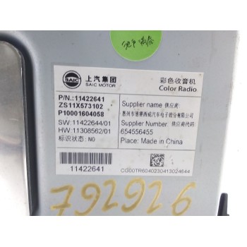 Recambio de pantalla multifuncion para mg zs suv (azs1) 1.5 vti referencia OEM IAM ZS11X573102  