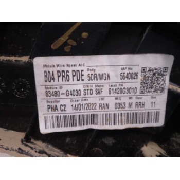 Recambio de elevalunas trasero derecho para hyundai i30 cw (pd) family referencia OEM IAM 83480G4030 83460G4010 6 PINES