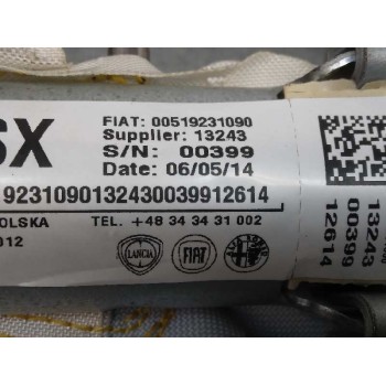 Recambio de airbag cortina delantero izquierdo para fiat nuova 500 (150) lounge referencia OEM IAM 00519231090  