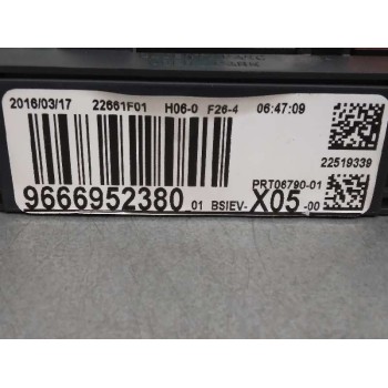 Recambio de centralita bsi para citroën c3 picasso collection referencia OEM IAM 9666952380  