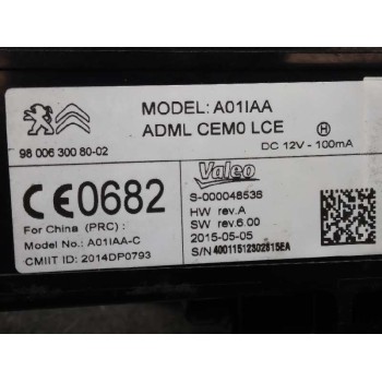 Recambio de conmutador de arranque para citroën c4 picasso intensive referencia OEM IAM 9800630080  
