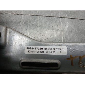 Recambio de elevalunas trasero derecho para citroën c-elysée shine referencia OEM IAM 9674437280  