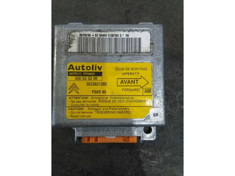 Recambio de centralita airbag para citroën xsara berlina 1.9 d sx referencia OEM IAM 9633621380 9633621380 