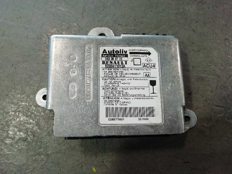 Recambio de centralita airbag para renault scenic ii 1.9 dci diesel referencia OEM IAM 8200481136 603989700 2 CONECTORES