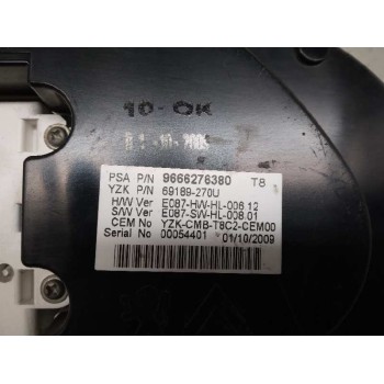 Recambio de cuadro instrumentos para peugeot 3008 confort referencia OEM IAM 9666276380 9666276380 